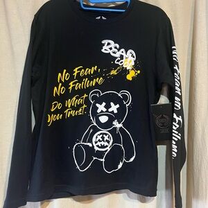 Kids Black Long Sleeve Shirt